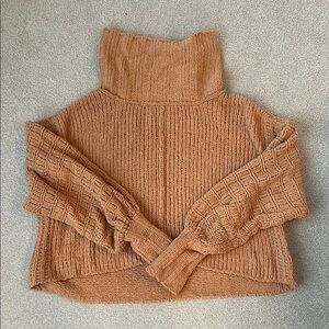 Free People Cozy Chunky Knit Turtleneck Sweater